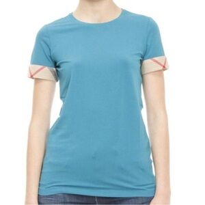 Authentic Burberry Blue Short Sleeve T-Shirt